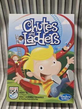 Chutes and Ladders Board Game Hasbro Complete? 3 Pawns Used